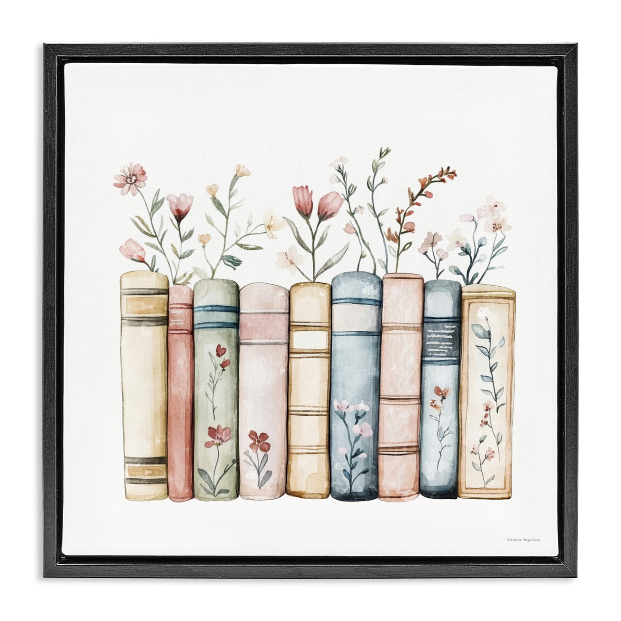 Stupell Industries Words That Blossom Floating Frame, design by Svetlana Aleynikova